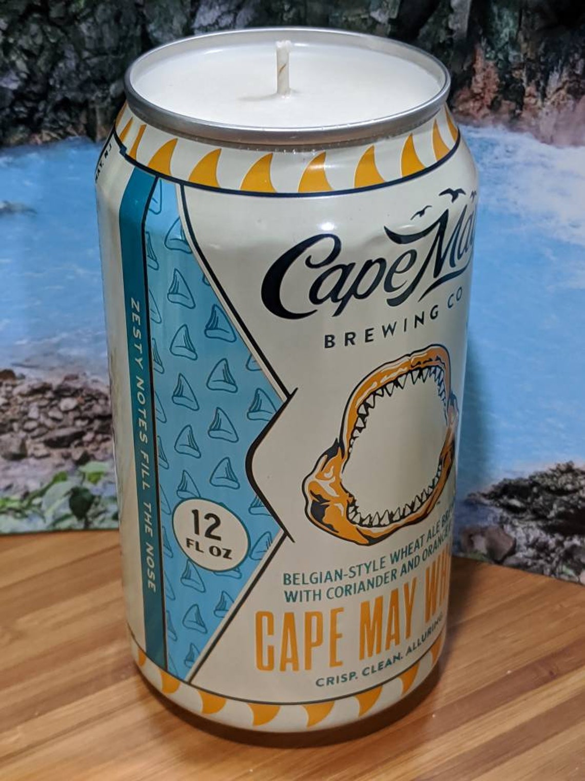 Cape May Brewery's Cape May White Beer Can Candle Choice Etsy
