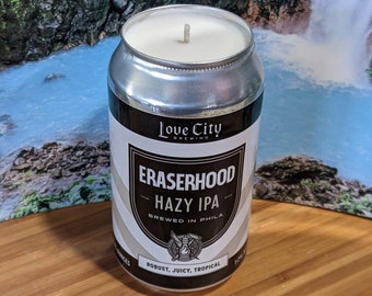 Love City Brewing Eraserhood Hazy IPA Beer Can Candle | Choice of Scent