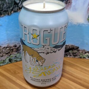 Rogue Brewery Yellow Snow Beer Can Candle | Choice of Scent