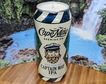 16 oz Cape May Brewery's Captain May IPA Beer Can Candle | Choice of Scent