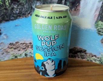 Golden Road Brewing Hazy Pup IPA Beer Can Candle | Choice of Scent