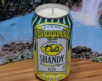 Narragansett's Del's Shandy Scented Beer Can Candle | Choice of Scent