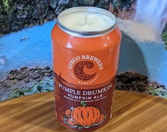 Cisco Brewers' Nantucket Pumple Drumkin Pumpkin Beer Beer Can Candle | Choice of Scent