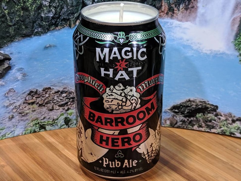 Custom Scent Magic Hat Barroom Hero Beer Can Candle