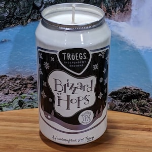 Troeg&#39;s Blizzard of Hops Winter IPA Beer Can Candle | Choice of Scent