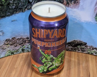 Shipyard Brewing Company Pumpkinhead Beer Can Candle | Choice of Scent