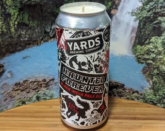 Yards Brewing Company Haunted Forever Black IPA Beer Can Candle | Choice of Scent