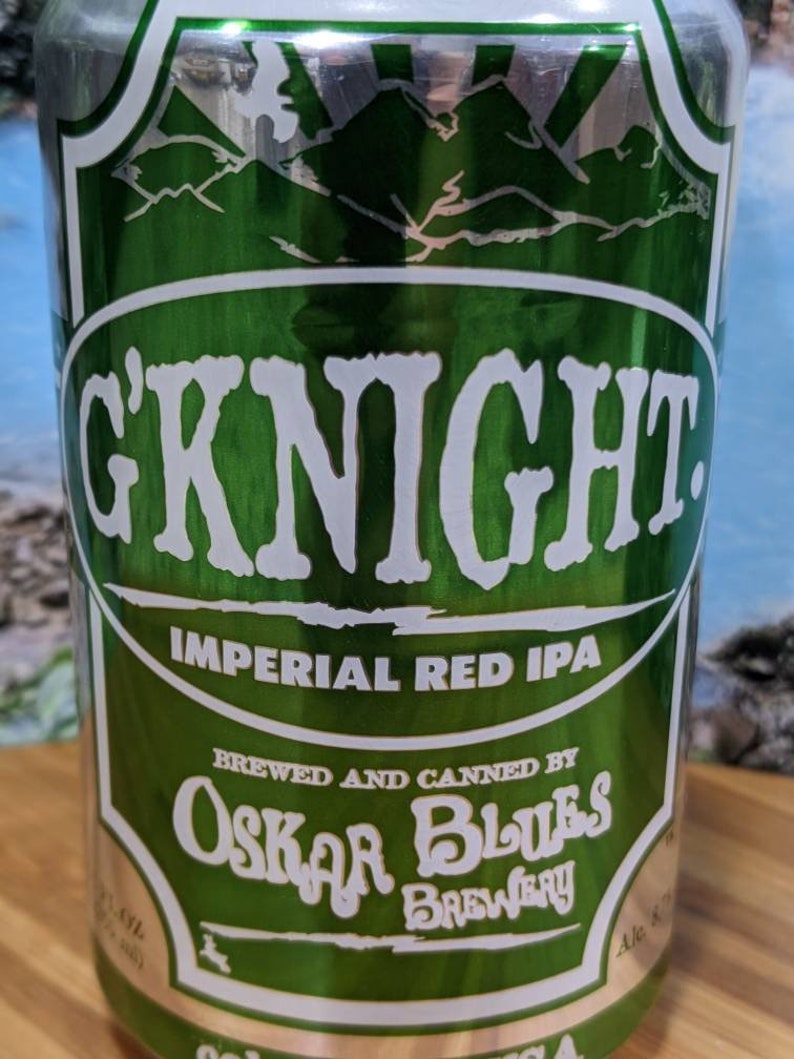 Oskar Blues Brewery G/'Knight Beer Can Candle Choice of Scent