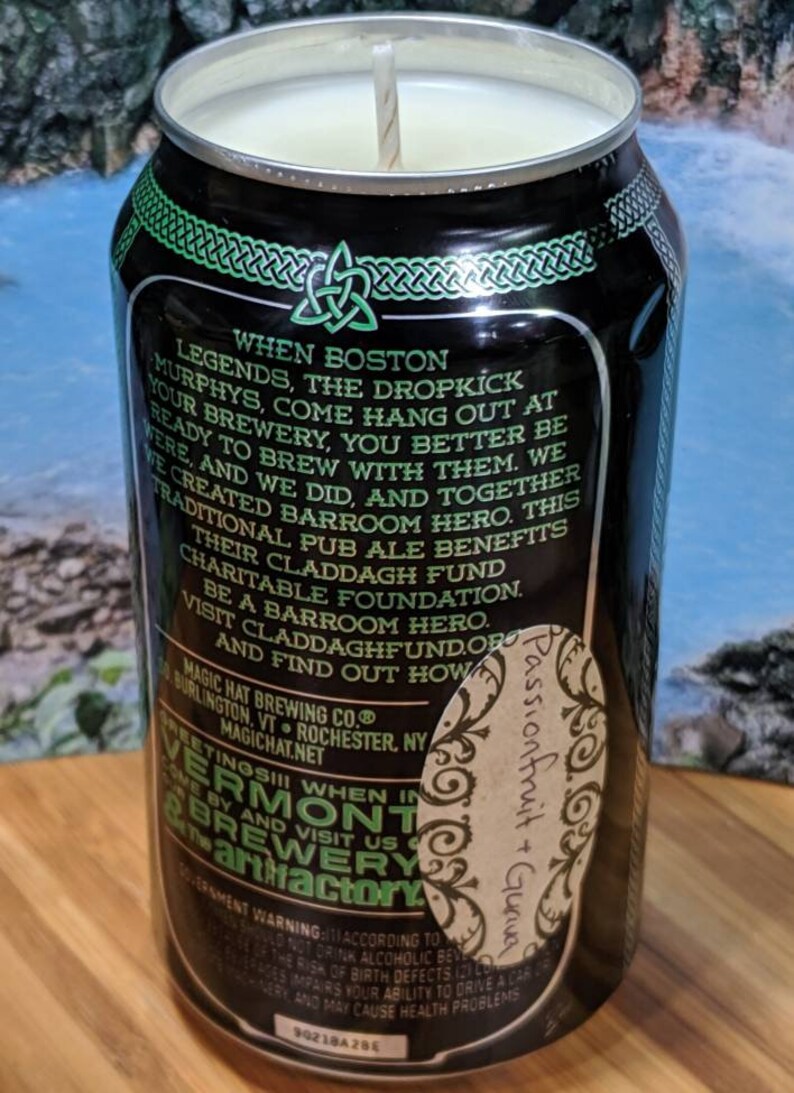 Custom Scent Magic Hat Barroom Hero Beer Can Candle