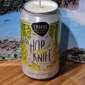 Troeg&#39;s Independent Brewery Hop Knife Beer Can Candle | Choice of Scent