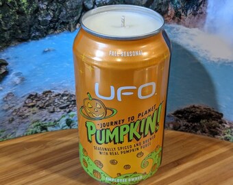 UFO Beer Company Journey to  Planet Pumpkin Beer Can Candle | Choice of Scent