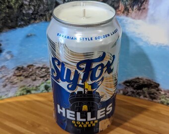 Slyfox Brewery Helles Golden Lager  Beer Can Candle | Choice of Scent