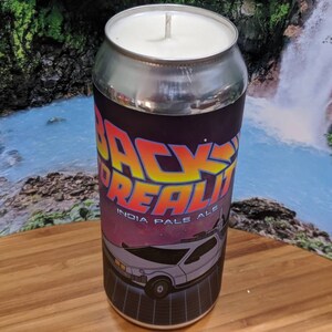 Three 3&#39;s Brewery Back to Reality IPA 16 oz. Beer Can Candle | Choice of Scent