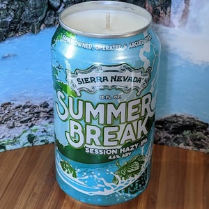 Sierra Nevada Summer Break Session Hazy IPA Beer Can Candle | Choice of Scent