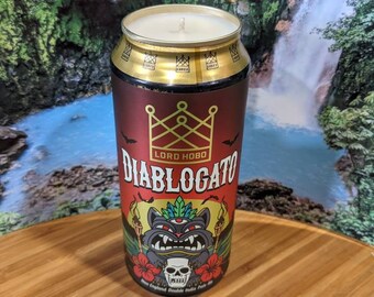 Lord Hobo Brewery Diablogato 16 oz. Beer Can Candle | Choice of Scent