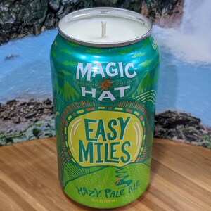 Magic Hat&#39;s Easy Miles Hazy Pale Ale Beer Can Candle | Choice of Scent