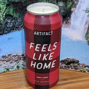 Artifact Brewing Feels Like Home 16 oz Beer Can Candle | Choice of Scent