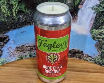 Fegleys Brew Works 16 oz. Rude Elf's Reserve Beer Can Candle | Choice of Scent