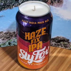 Slyfox Brewery Haze Fix IPA Beer Can Candle | Choice of Scent