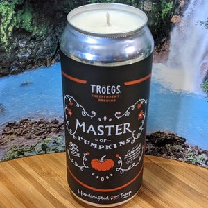 16 oz. Troegs Independent Brewery Master of Pumpkins Beer Can Candle | Choice of Scent