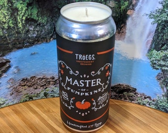 16 oz. Troegs Independent Brewery Master of Pumpkins Beer Can Candle | Choice of Scent