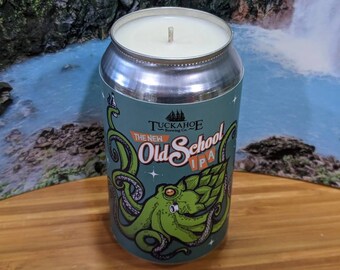 Tuckahoe Brewing Company The New Old School IPA Beer Can Candle | Choice of Scent