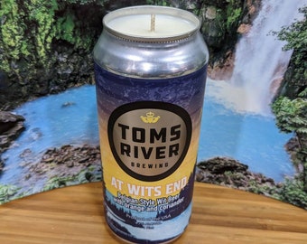 Tom's River Brewing At Wits End 16 oz. Beer Can Candle | Choice of Scent