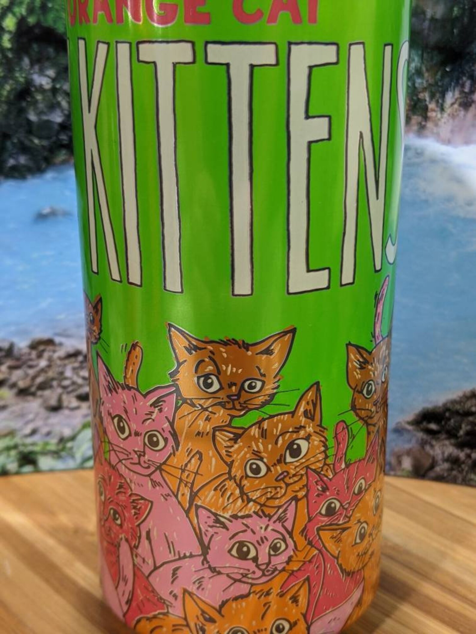 Fat Orange Cat Brewery's Baby Kittens 16 Oz. Beer Can Etsy