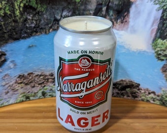 Narragansett Hi Neighbor Holiday Edition Lager Beer Can Candle | Choice of Scent