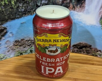 Sierra Nevada Celebration Fresh Hop IPA Beer Can Candle | Choice of Scent