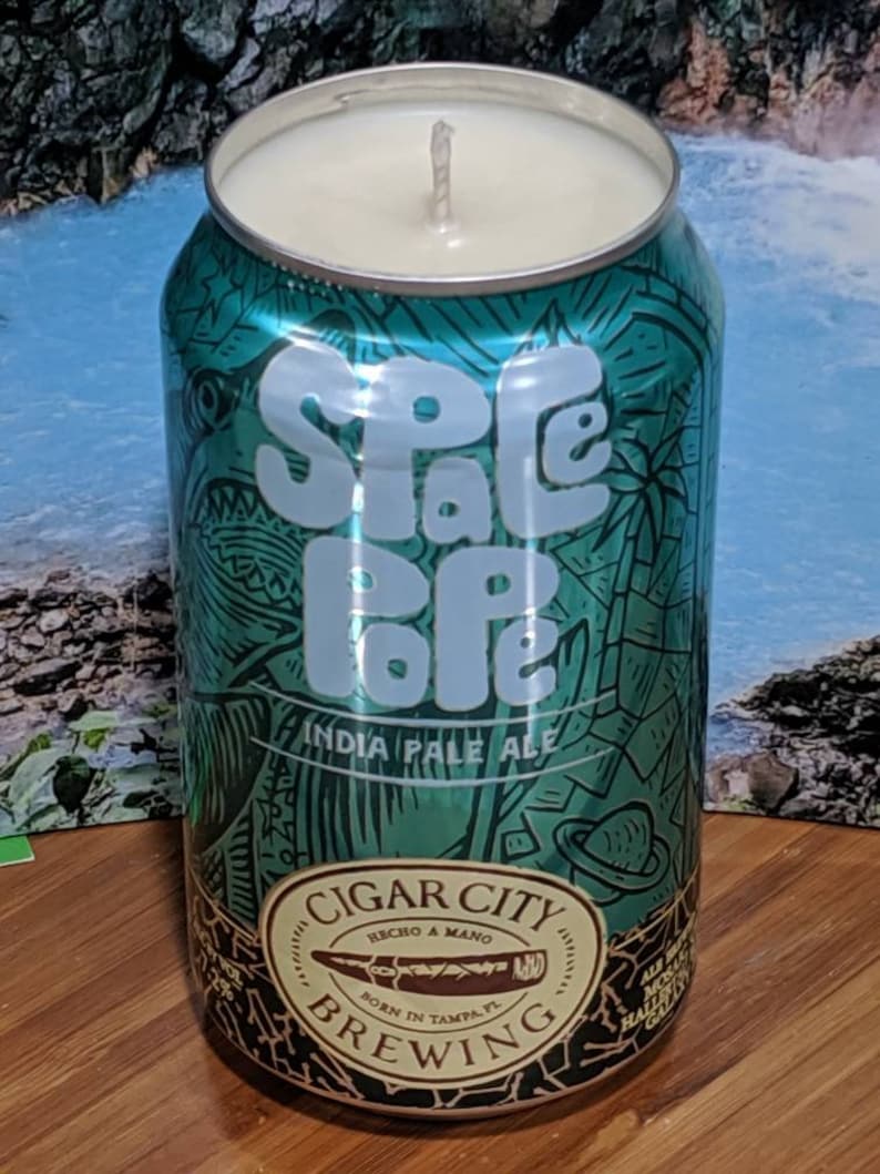 Cigar City Brewing Company Space Pope IPA Beer Can Candle Choice of Scent