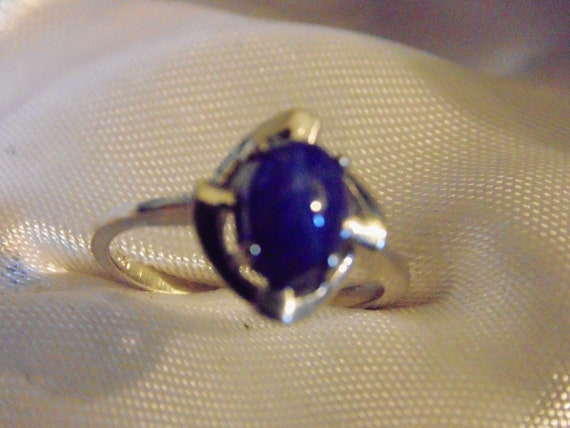 Star Sapphire in 14k white gold - image 7
