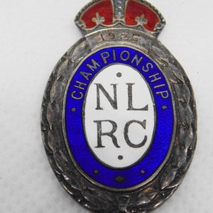 Vintage Sterling Silver Championship B Medallion 1925 England