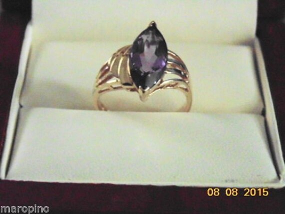 marquise amethyst ring