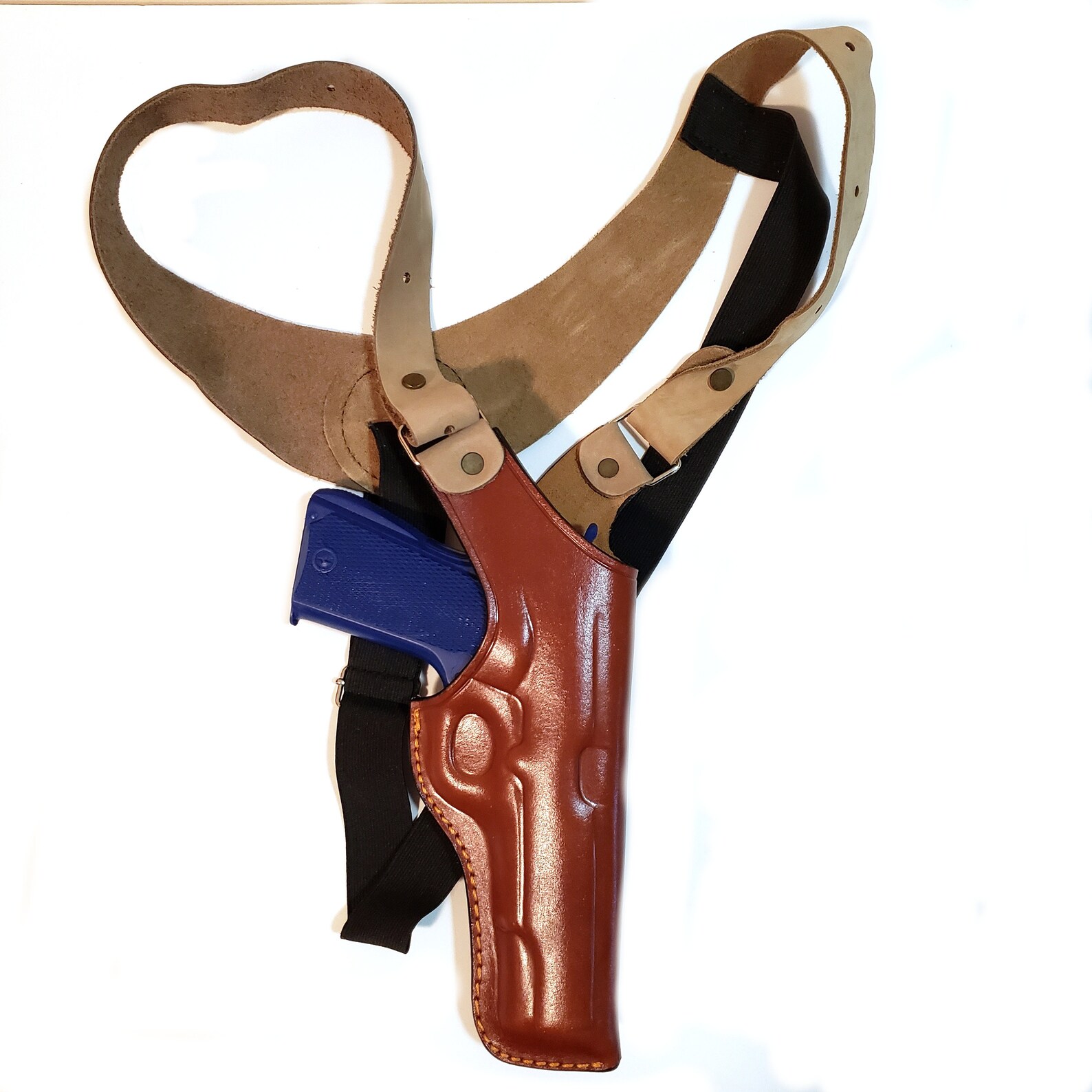 Leather Vertical Holster For Colt 1911 Shoulder Holster Etsy