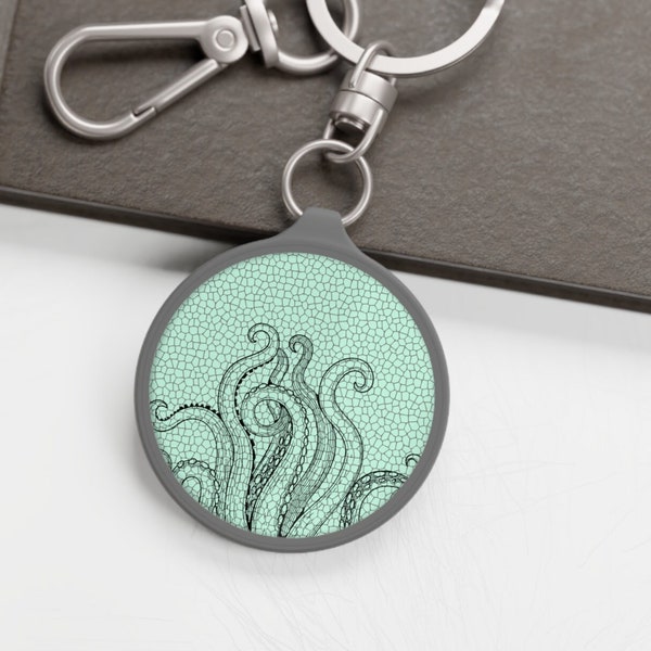 Octopus Tentacles Keyring Tag | Octopus Key Chain | Gifts for Ocean Lovers | Sea Life Bag Tag | Octopus Gifts | Tropical Gifts
