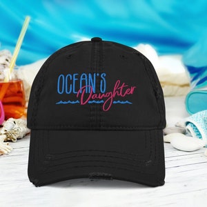 Ocean's Daughter Distressed Baseball Cap Ocean Gifts - Etsy