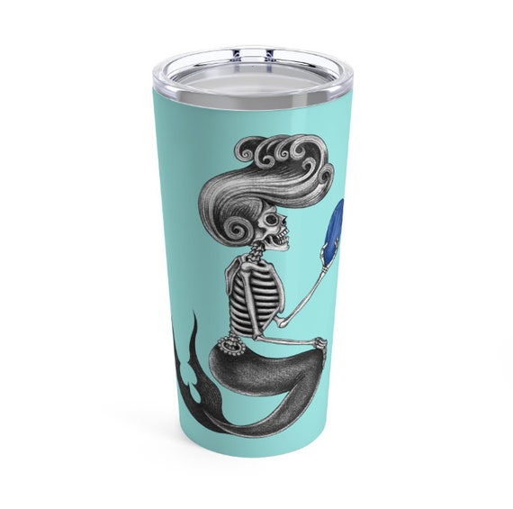Personalized Gothic Mermaid 20 Oz Tumbler Gothic Mermaid Cup Etsy
