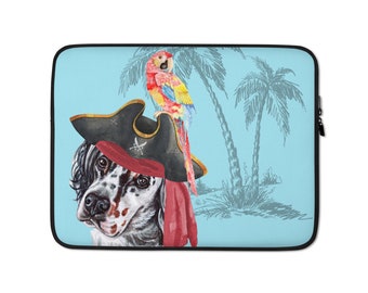 Reteone Laptop Sleeve Bag Friendly Cute Animal Dog Puppy Cover Computer Liner Package Protective Case Waterproof Computer Portable Bags