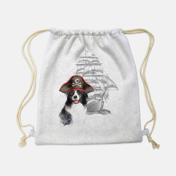Border Collie Drawstring Bag Border Collie Drawstring Bag