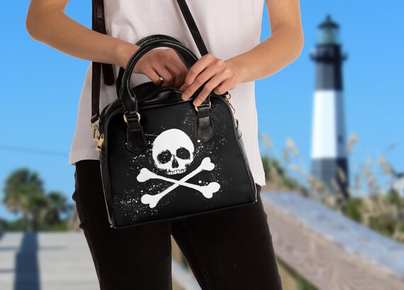 Small Crossbody Purse For Girls Gothic Skull Pu Leather Cross Body Little  Bag Shoulder Wallet Handbag Carrying Pouch Pocket For Cellphonecashcard  Stor