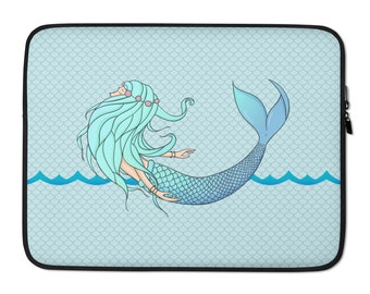 mermaid laptop case