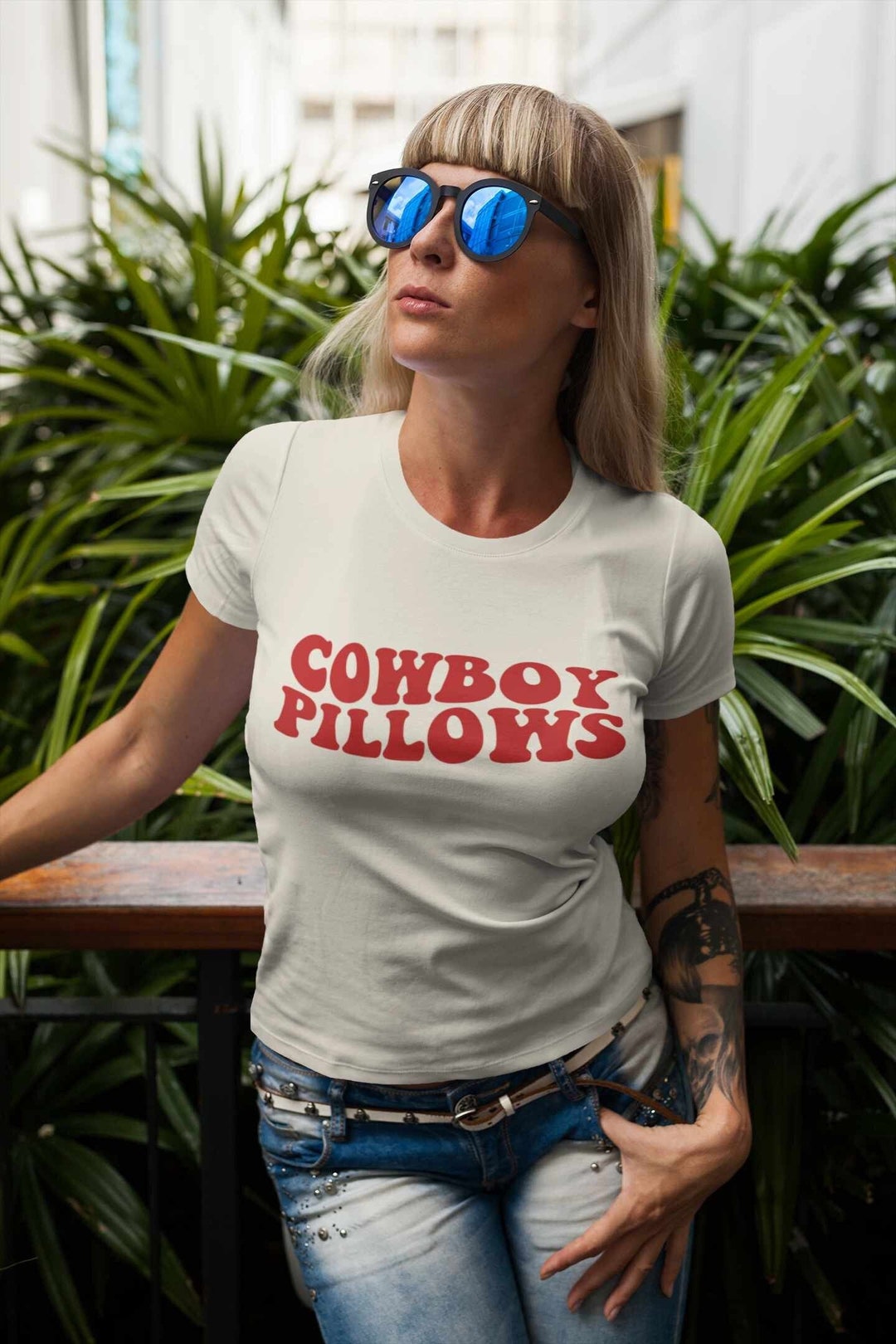 Cowboy Pillows Tank Top Cowboy Pillows Shirt Cowboy Girl - Etsy