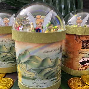 Tinker bell Pringles - Tinker Bell Birthday- Tinker Bell party favors - Onederland  party - 3D Shaker Pringles Campanita Peter Pan Decor