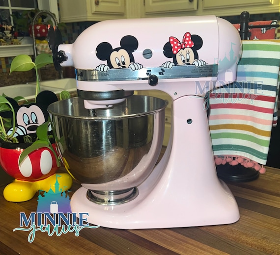 Mickey & Minnie Peekaboo Peeking Kitchen Aid Stand Mixer Decal
