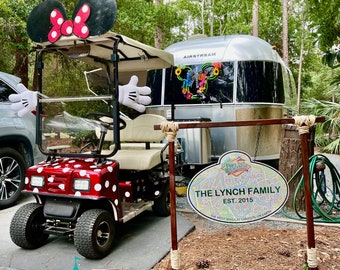 Fort Wilderness Resort & Campground Customized Personalized Family Disney Sign Outdoor Home Porch Decor - Garden Flag Size or Larger!