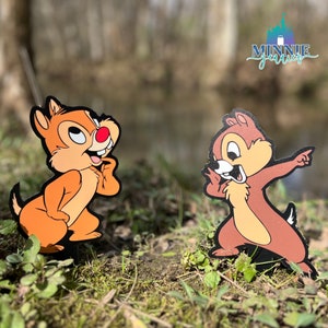 Chip and Dale Indoor Outdoor Yard Home Decor Walt Disney Inspired Magical Decorations Garden Plants Interior Chip n Dale Rescue Rangers
