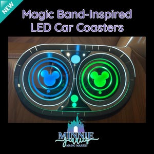 Walt Disney World Disneyland MagicBand Magic Band Skanner Vibrationsaktiverad Musse Pigg LED-ljus Glödande Bilunderlägg USB Uppladdningsbar