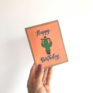 Cactus Birthday Card