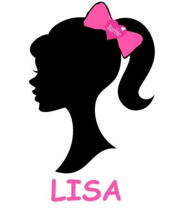 barbie iron on decal